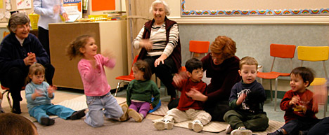 photo of children playing games in classroom