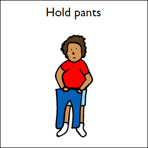 step 1 hold pants